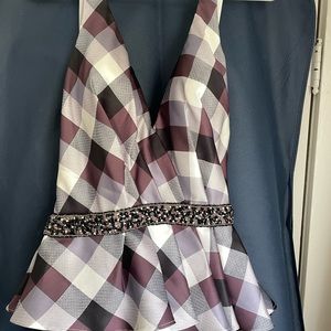 Tony Bowls taffeta jumpsuit